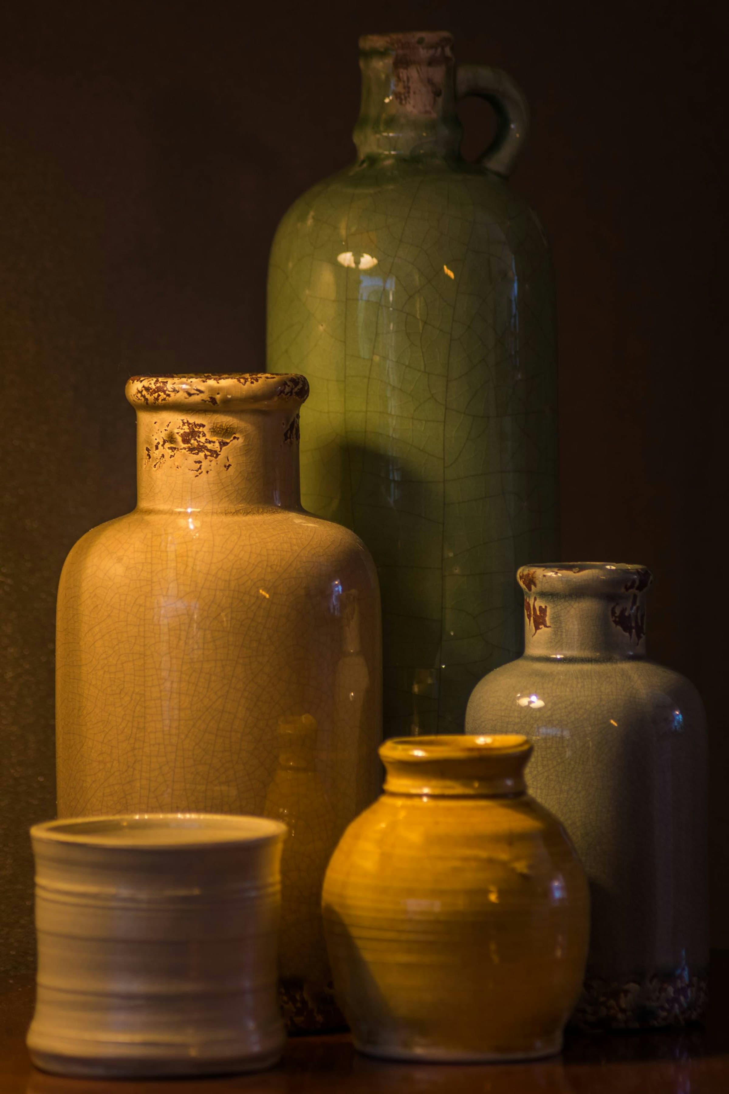 Warm ceramics in natural light